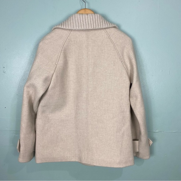 Veronica Beard Shirin Dickey Coat Oatmeal Neutral Wool Blend Sz‎ S Cream - Picture 7 of 8